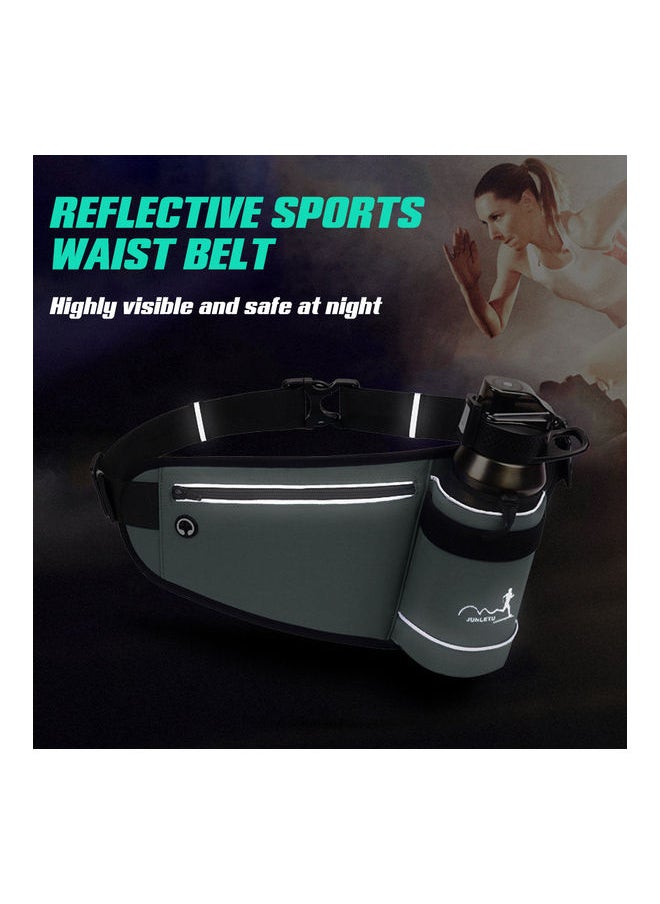 NIBEMINENT - Hydration Waist Belt Bag With Water Bottle Holder 37x15cm - Image 1