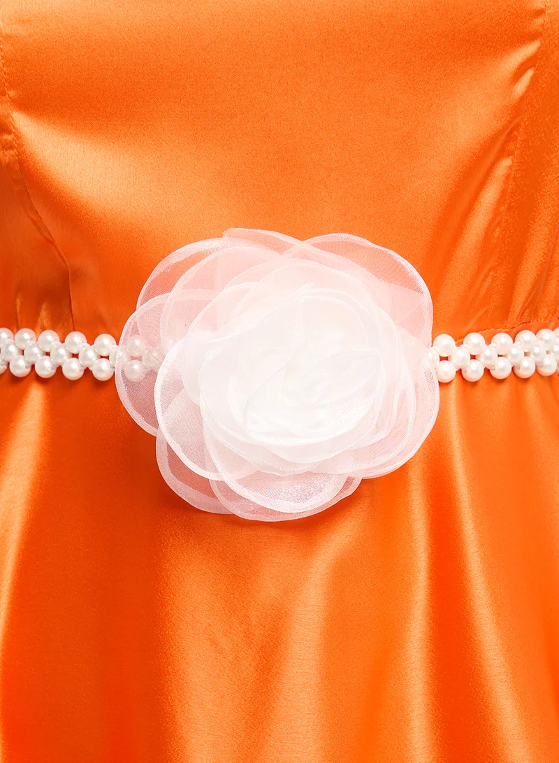 Ella Limited Edition Oversized Floral Charm  Pearl Belt