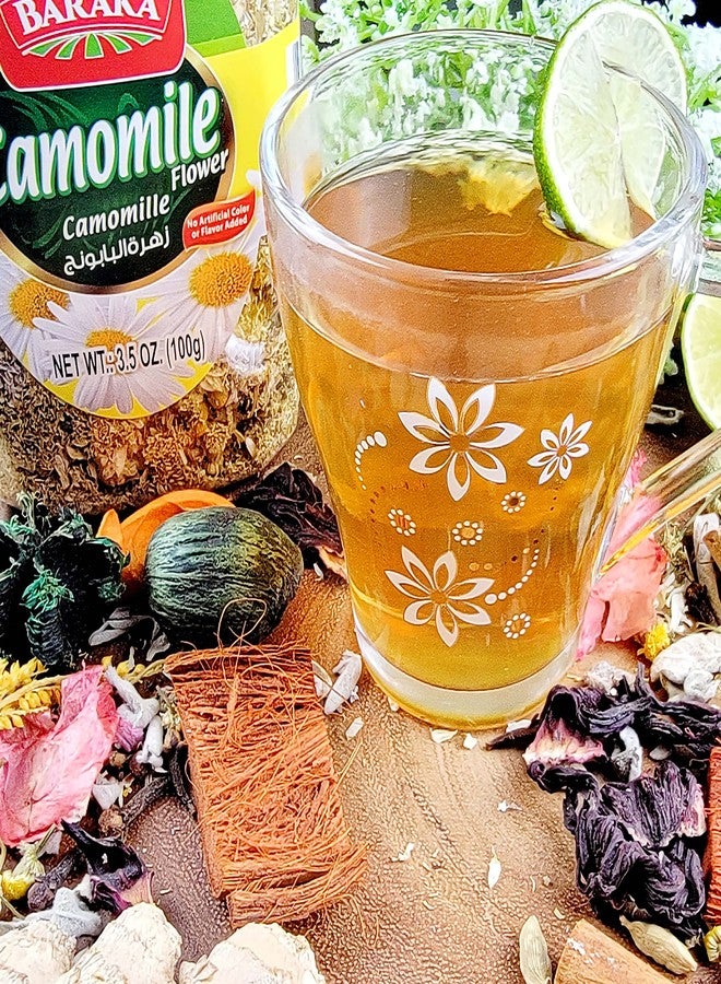 Baraka Chamomile Flower Herbal Tea | Premium Caffeine-Free Jordanian Chamomile Jar Filled with Dried Flower Buds, Petals & Herbs | No Preservatives, No Additives 3.52 oz (Pack of 1) - Image 2