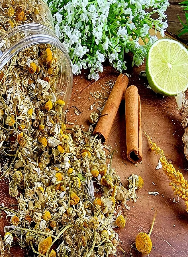 Baraka Chamomile Flower Herbal Tea | Premium Caffeine-Free Jordanian Chamomile Jar Filled with Dried Flower Buds, Petals & Herbs | No Preservatives, No Additives 3.52 oz (Pack of 1) - Image 5