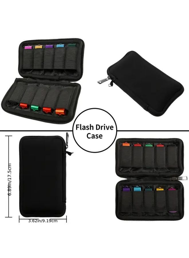 Premium USB Storage Case 6 Slots Portable Lightweight Organizer For Small Items - Image 3