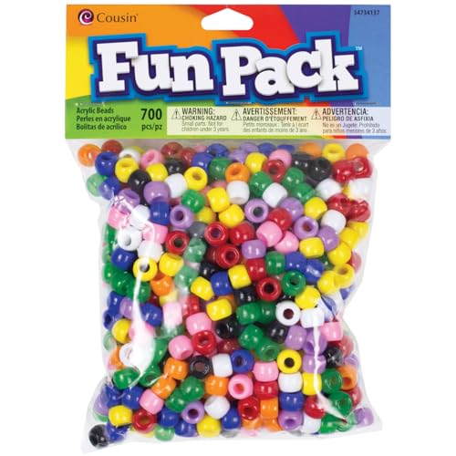 Cousin Fun Packs 700-Piece Rainbow Pony Beads - Image 1
