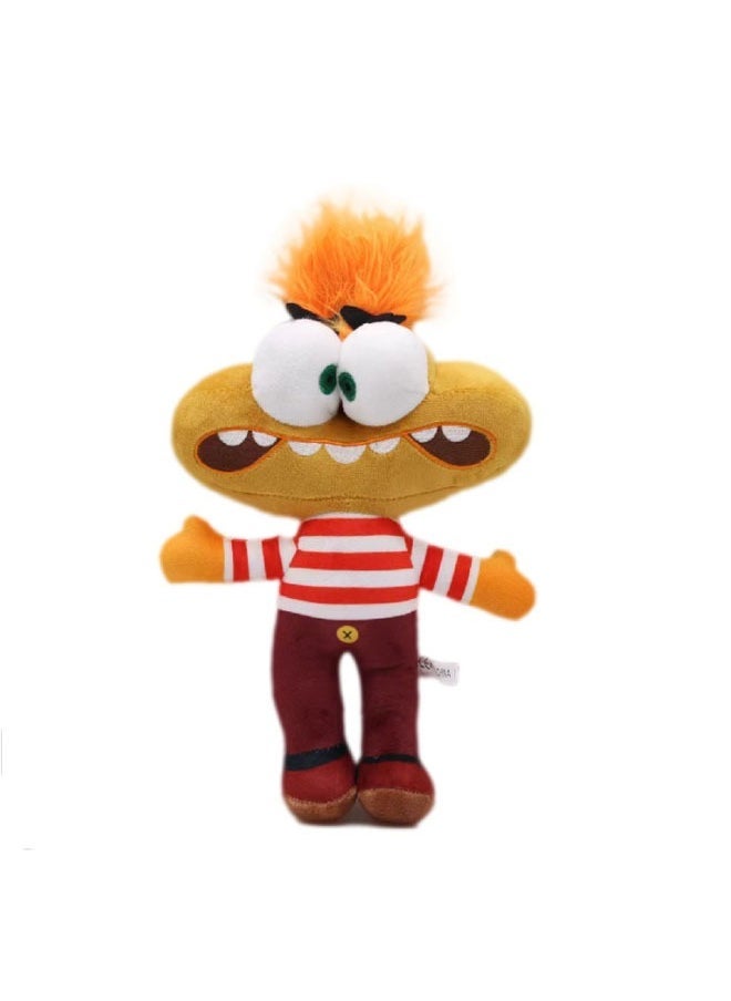 Mind Agent Team Doll Inside Out Plush Toy Brown Zoom Expression Doll Suitable for Home Decoration The best Gift for family and friends