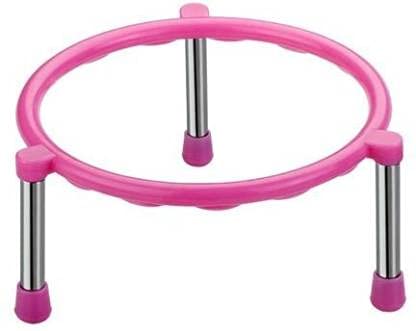 SHRIYAM CRAFTS Ring MatkaPot Stands with Stainless Steel Legs plastic multicolor pack of 12 - Image 3