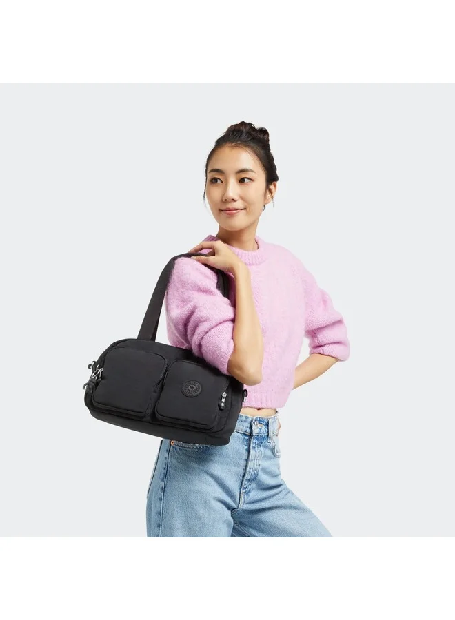 kipling Medium Shoulderbag (With Removable Shoulderstrap) Female Black Noir Cool Defea