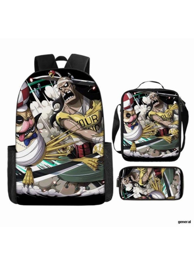 عام أحدث نموذج عالمي من الكرتون طباعة ثلاثة قطعة حقيبة مجموعة ( الطلاب ، الأطفال ، الأصدقاء ، نزهة ، تسلق الجبال ، الخ . ) - Image 1