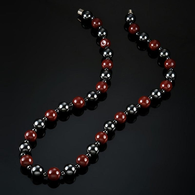 comfrt Necklaces, Unisex Hematite Beads Health Care Choker Weight Loss Jewelry Gift for Men Women - Image 5