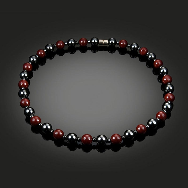 comfrt Necklaces, Unisex Hematite Beads Health Care Choker Weight Loss Jewelry Gift for Men Women - Image 4
