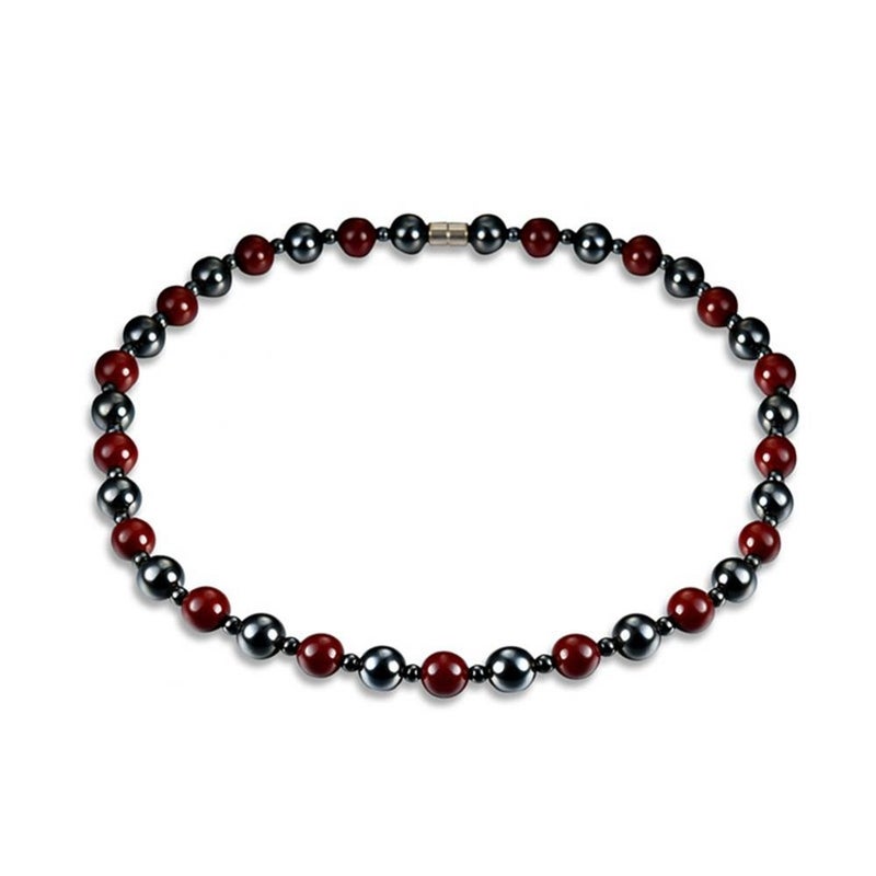 comfrt Necklaces, Unisex Hematite Beads Health Care Choker Weight Loss Jewelry Gift for Men Women - Image 1
