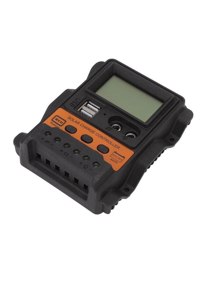 Thoraya 12V 24V Dual USB Solar Charge Controller PWM Photovoltaic Solar Panel Charge Regulator with LCD Display 20A  - Image 3