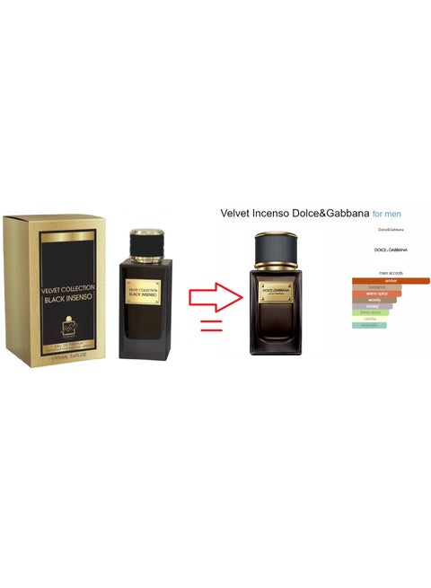 Milestone™ Velvet Collection Black Insenso Eua De Parfum For Men