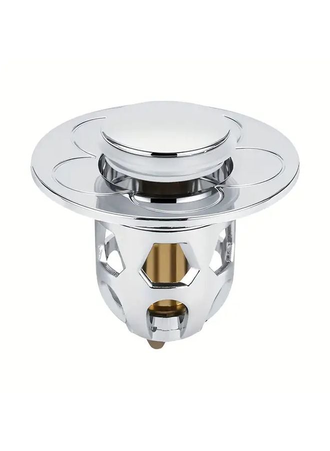 2pcs Push Type Sink Stopper Anti Clog Hair Catcher For 1 33 1 57 Inch Drains - Image 1