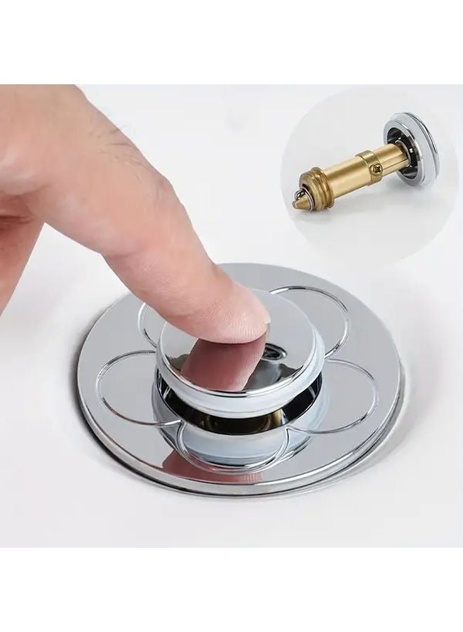 2pcs Push Type Sink Stopper Anti Clog Hair Catcher For 1 33 1 57 Inch Drains - Image 4