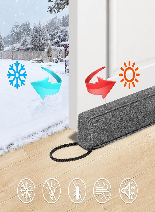 Comfyanno Weighted Door Draft Stopper, 36'' Draft Stopper for Bottom of Door, Under Door Cold Air, Light, Noise Sound Odor & Dust Blocker Guard for Door Bottom Gap - Image 5