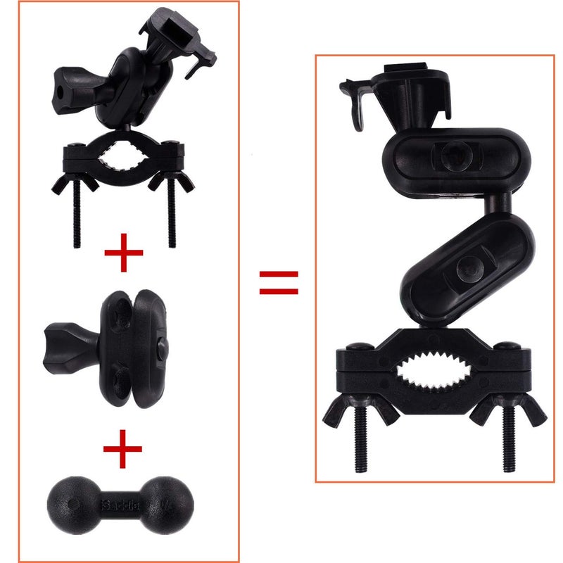iSaddle Dash Cam Mirror Mount Holder - Professional Rearview Mirror Dash Cam Mount Holder with Various Joints fits 99% On-Dash Mounted Cameras - Image 2