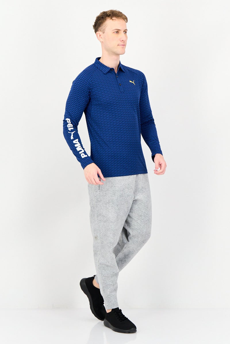 PUMA Men Sportswear Fit Long Sleeve Outdoor Polo Shirt, Multicolor - Image 4