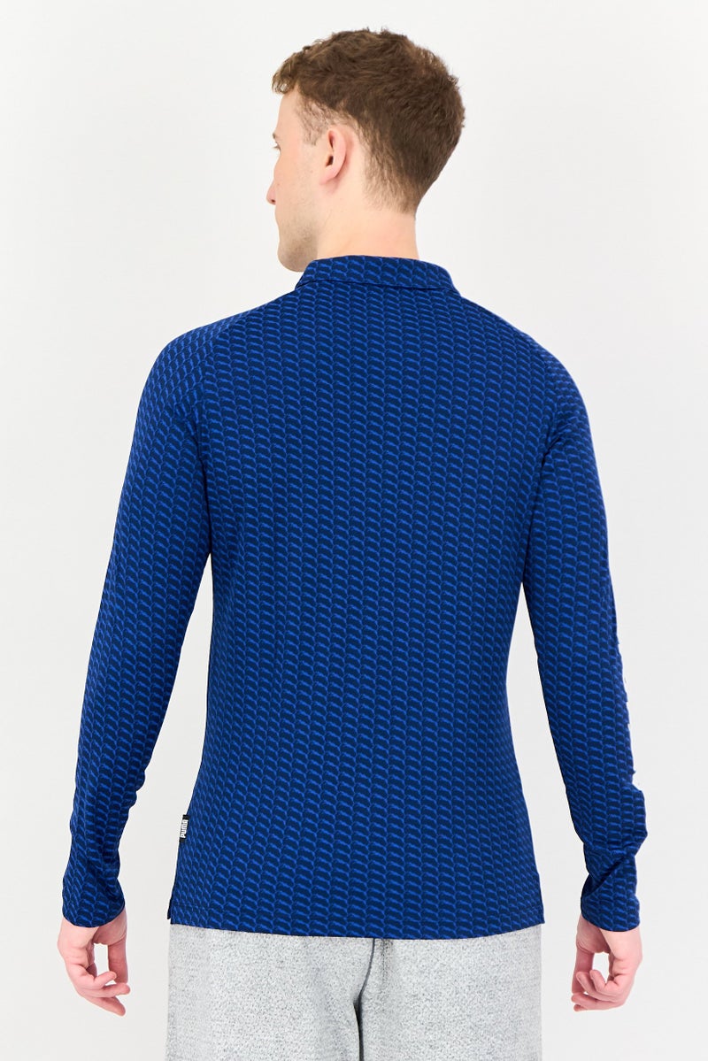 PUMA Men Sportswear Fit Long Sleeve Outdoor Polo Shirt, Multicolor - Image 3