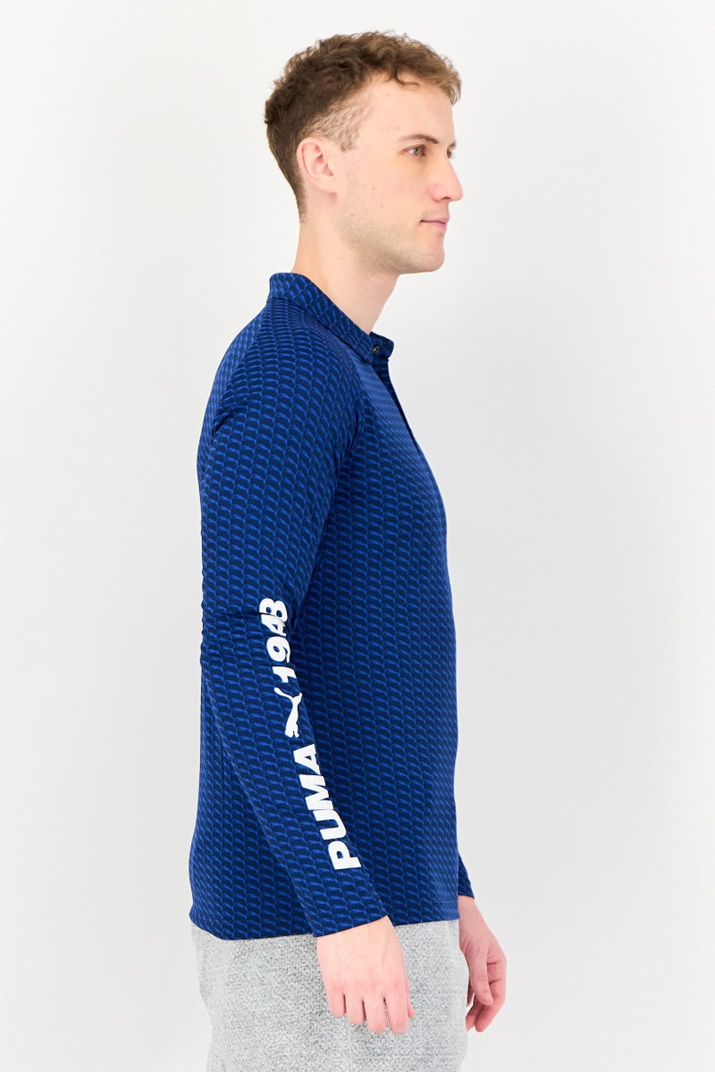 PUMA Men Sportswear Fit Long Sleeve Outdoor Polo Shirt, Multicolor - Image 2