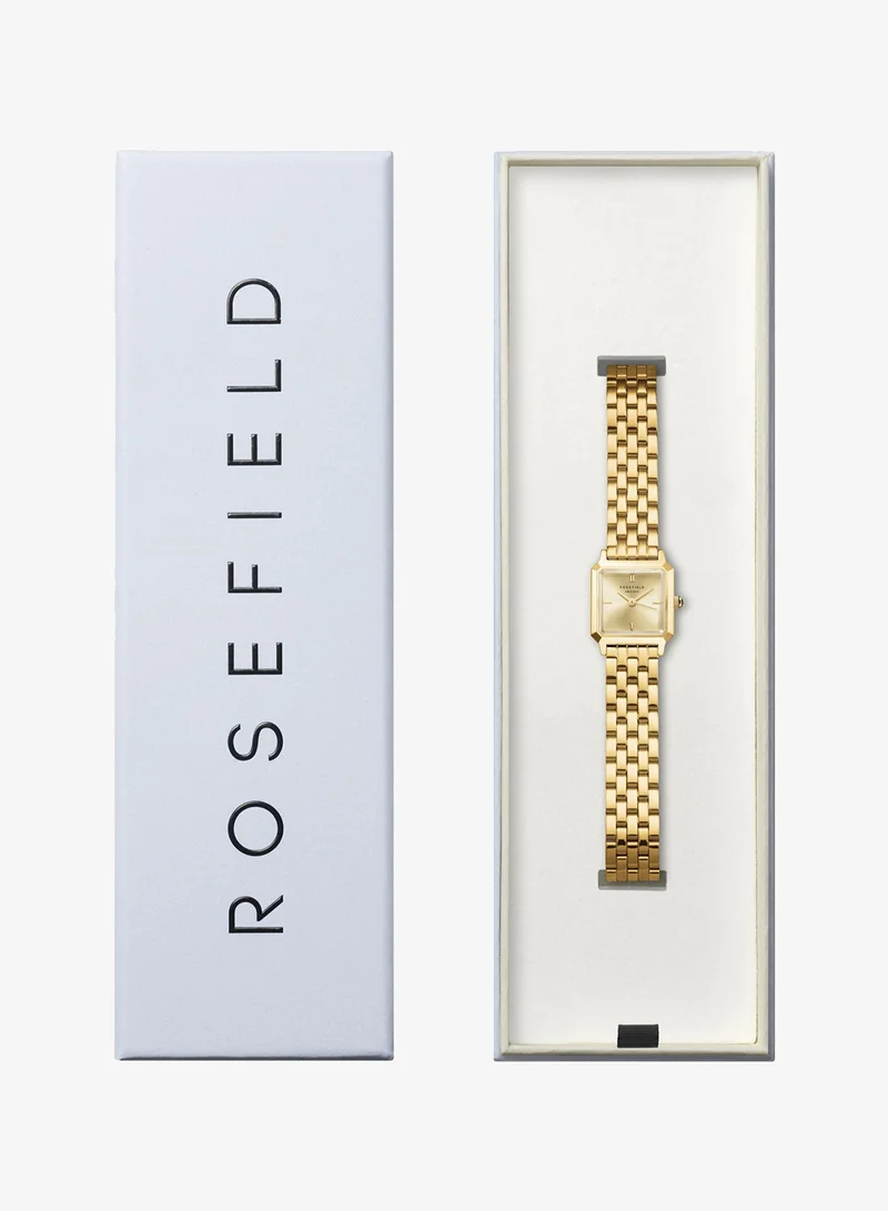 Rosefield  Rosefield The Boxelle Champagne dial Gold Steel Strap Women Watch, BCGSG-B04 for Women | Best Price UAE