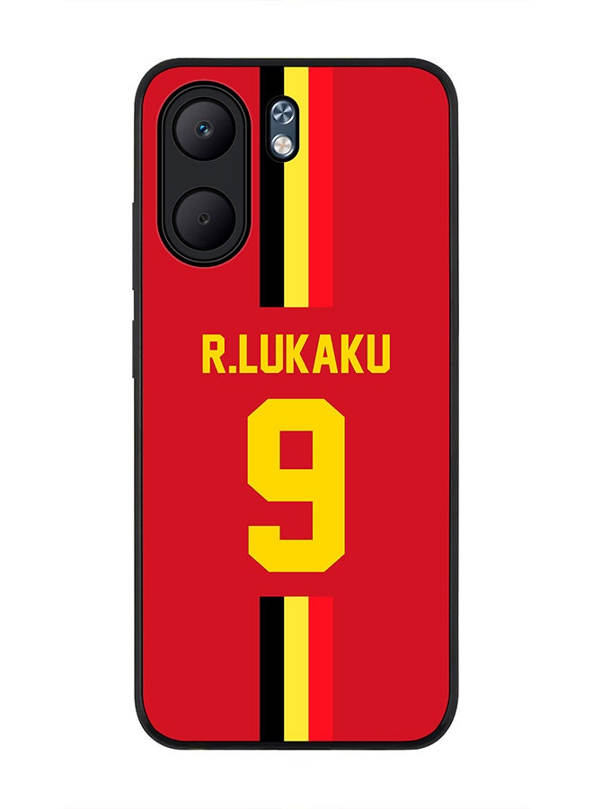Stylizedd For Oppo A5x 5G / A5x 4G Case,Slim fit Camera Protection, Shockproof Thin Phone cover  - Football - Belgium,  R.Lukaku