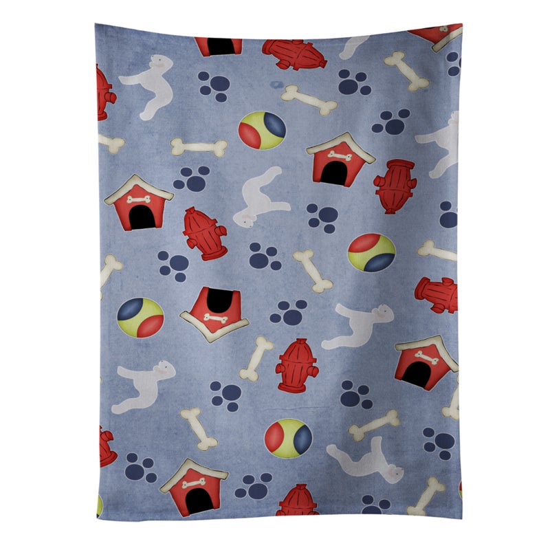 Caroline's Treasures ""Caroline's Treasures BB3894KTWL Bedlington Terrier Dog House Kitchen Towel  25"""" x 15""""  Multicolor""