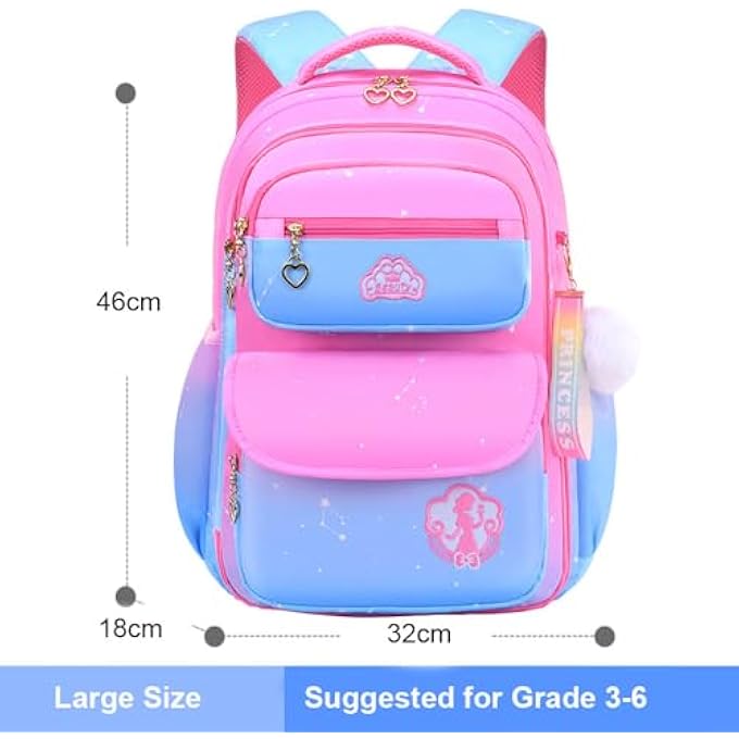 rayihni Backpacks for Kids Lightweight School Backpack for Girls Large Capacity  Waterproof Schoolbag Student Backpack Bag and Primary Kids Bookbag - Image 5