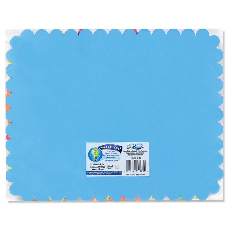 ArtSkills 11" x 14" Poster Board Shapes for School Poster Projects, Neon Colors, 5 Pieces - Image 2