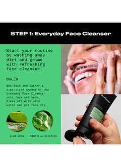 Hawthorne Hawthorne Men's Everyday Essential Skincare Set With Face Wash Cleanser and Lotion. A 2-Step Routine for Smooth, Hydrated Skin. All Natural Ingredients, Paraben Free, Phthalate Free. 4 Fl. Oz. Each.  - Image 3