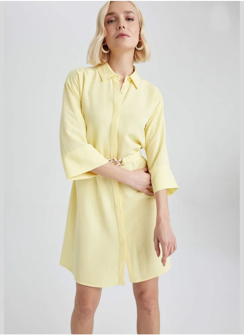 DeFacto Woman Long Sleeve Woven Dress