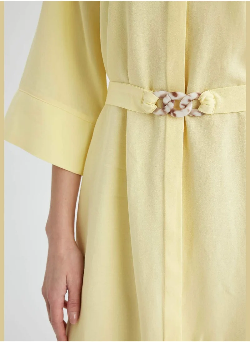 DeFacto Woman Long Sleeve Woven Dress