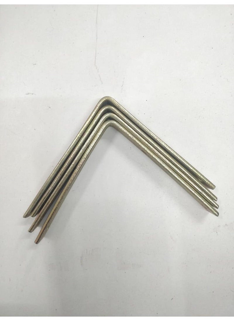 TMC TMC L Angles Clamps Brackets Made of Strong Iron A Set of 4 Pieces for shelve Support Size 4 x 4 Set of 4 Pieces  - Image 3