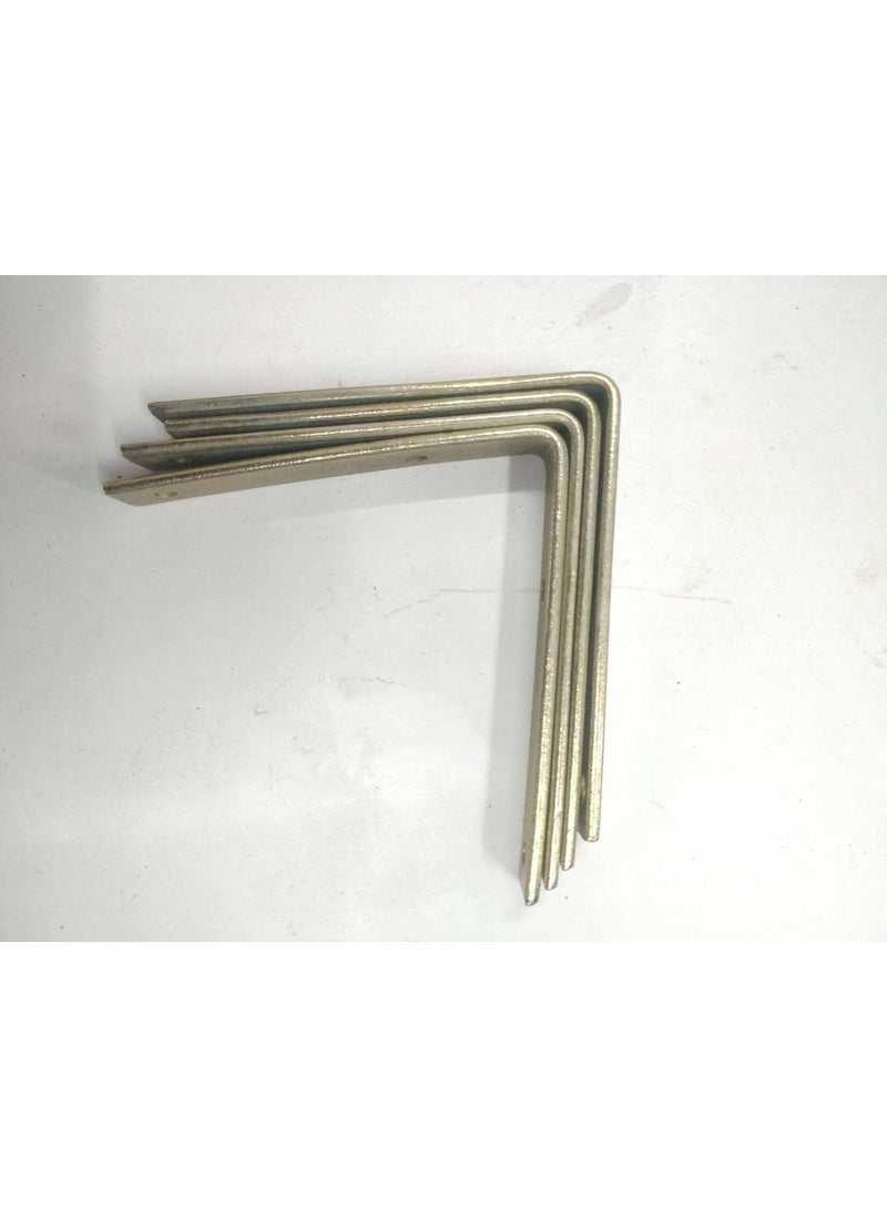 TMC TMC L Angles Clamps Brackets Made of Strong Iron A Set of 4 Pieces for shelve Support Size 4 x 4 Set of 4 Pieces  - Image 4