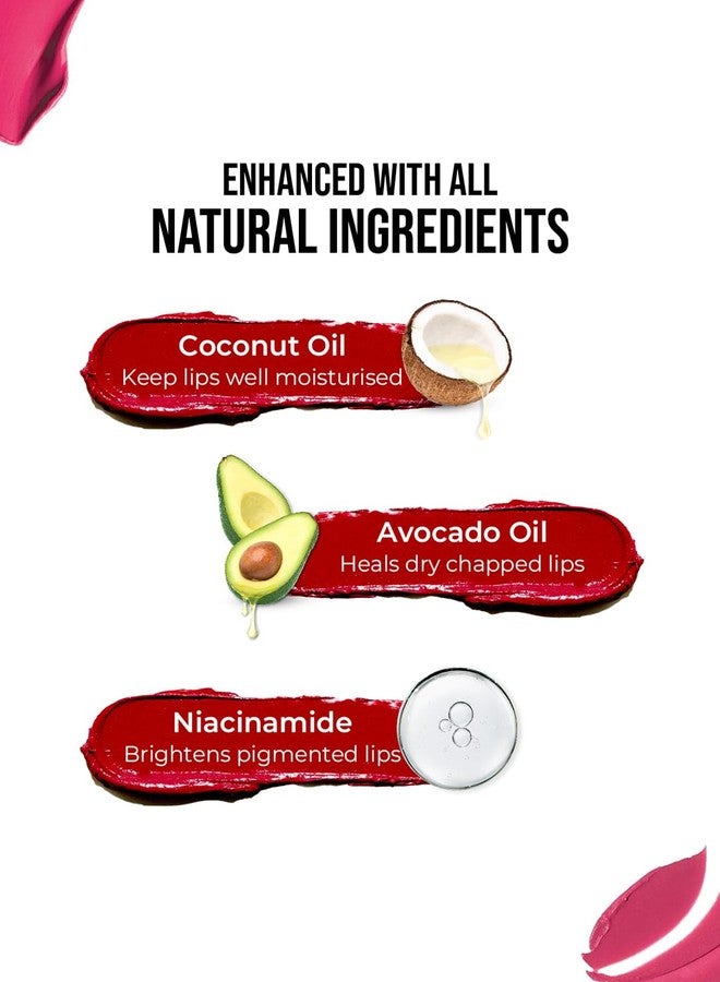 إنسايت أحمر شفاه إنسايت ستاي مات | تركيبة ناعمة بلمسة نهائية مطفية | تركيبة تدوم طويلاً | مقاوم للتلطخ | مريح للارتداء | غني بزيت الأفوكادو والنياسيناميد - (تشيرز) 3 غرام - Image 5
