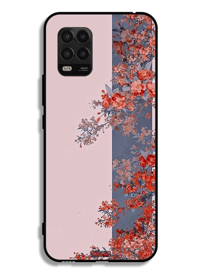 Tolwak Xiaomi Mi 10 Lite 5G Protective Case Cover Tree Leaves And Flowers Art - Image 2