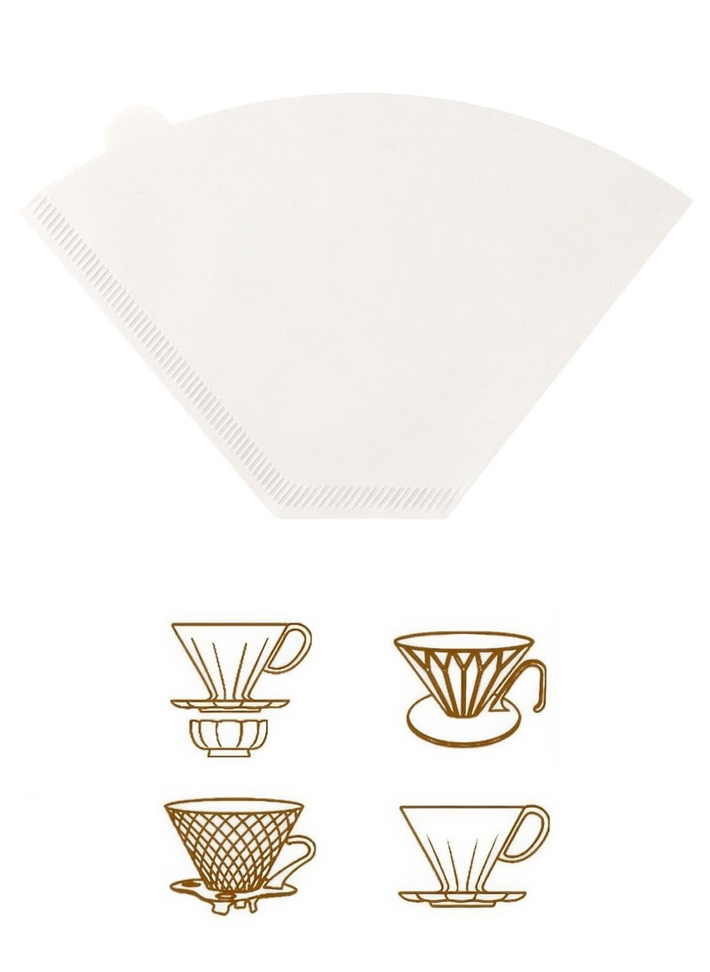 Generic - Coffee Filters #4 Cone Shape, White, 40 Count Easy to Clean and Convenient for Brewing - Image 1