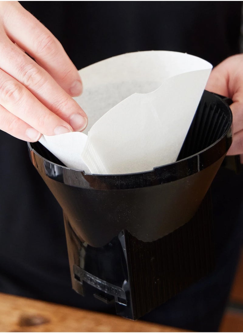 Generic - Coffee Filters #4 Cone Shape, White, 40 Count Easy to Clean and Convenient for Brewing - Image 1