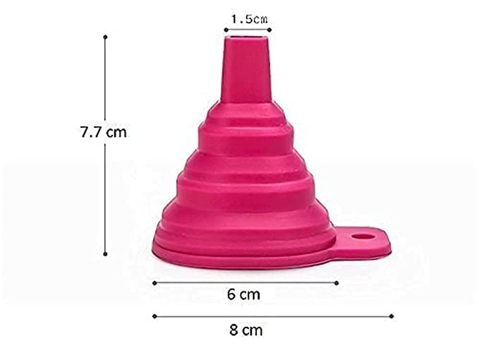 Dcloud 500 ml Oil Bottle Set of 2 Glass Square Spice Jar Set of 2 Silicone Funnel Oil Brush Spatula Combo Pack of 7 - Image 5