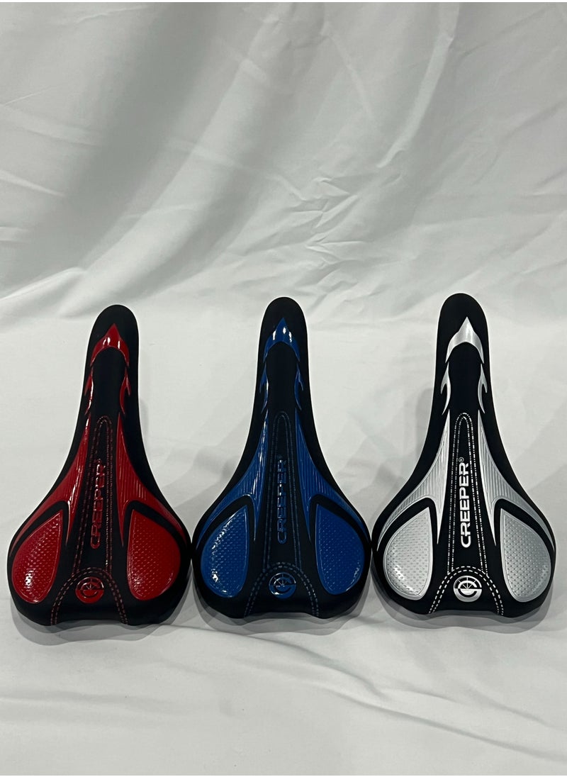 CREEPER CREEPER Bicycle Saddle - Comfortable for Both Men and Women, with a 3-Zone Design,Waterproof and Ergonomic.  - Image 1