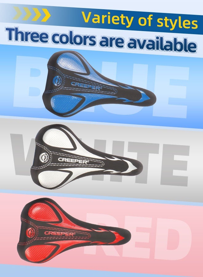 CREEPER Bicycle Saddle - Unisex - 3-zone design, "no pain after riding" professional grade silicone shock-absorbing seat cushion | Waterproof and non-slip | Essential for commuting, ergonomics - Image 5