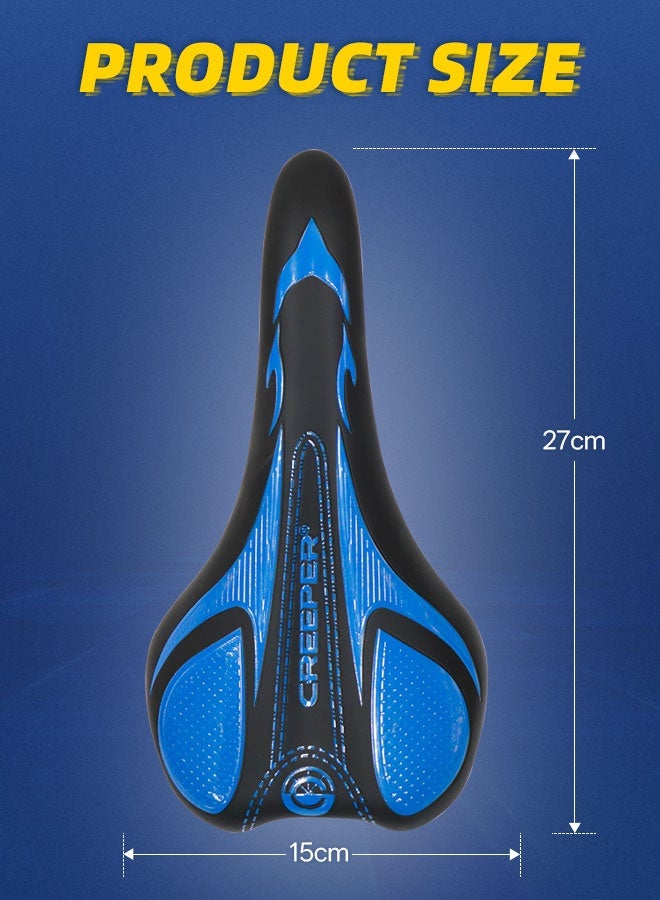 CREEPER Bicycle Saddle - Unisex - 3-zone design, "no pain after riding" professional grade silicone shock-absorbing seat cushion | Waterproof and non-slip | Essential for commuting, ergonomics - Image 2