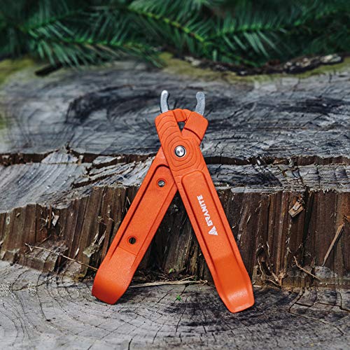 Granite Talon Bike Tire Levers with Bicycle Chain Master Link Pliers Function, Bike Chain Quick-Link Removing Tools, Bike Tool Kit for Mountain Bike, Road Bike, BMX Bike (Orange) - Image 2