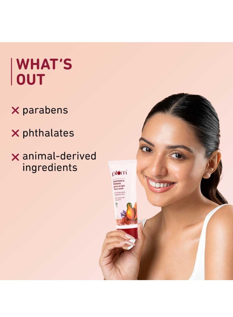 بلوم غسول وجه مُشرق بخلاصة البرقوق والزعفران والبابايا مع فيتامين ب5 | يُعزز إشراقة البشرة ويُضفي عليها إشراقة | لا يُجفف البشرة | لجميع أنواع البشرة | غسول وجه جل مُشرق للنساء والرجال | لجميع أنواع البشرة | 100 مل - Image 5