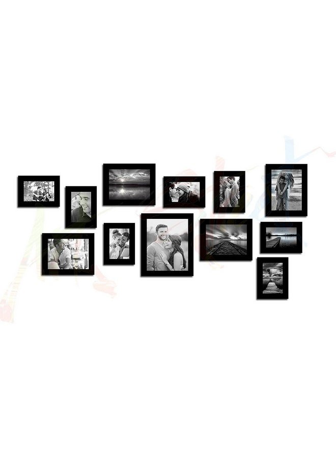 Art Street Nebula photo frame Set of 12 Individual Wall Photo Frames - Black(4X6-7 UNIT, 6X8-4 UNITS, 8X10- I UNIT) - pzsku/Z503CF51C97FCCE8A5721Z/45/_/1740982975/5cc00d57-083f-44cb-a39f-27401b0dab7b