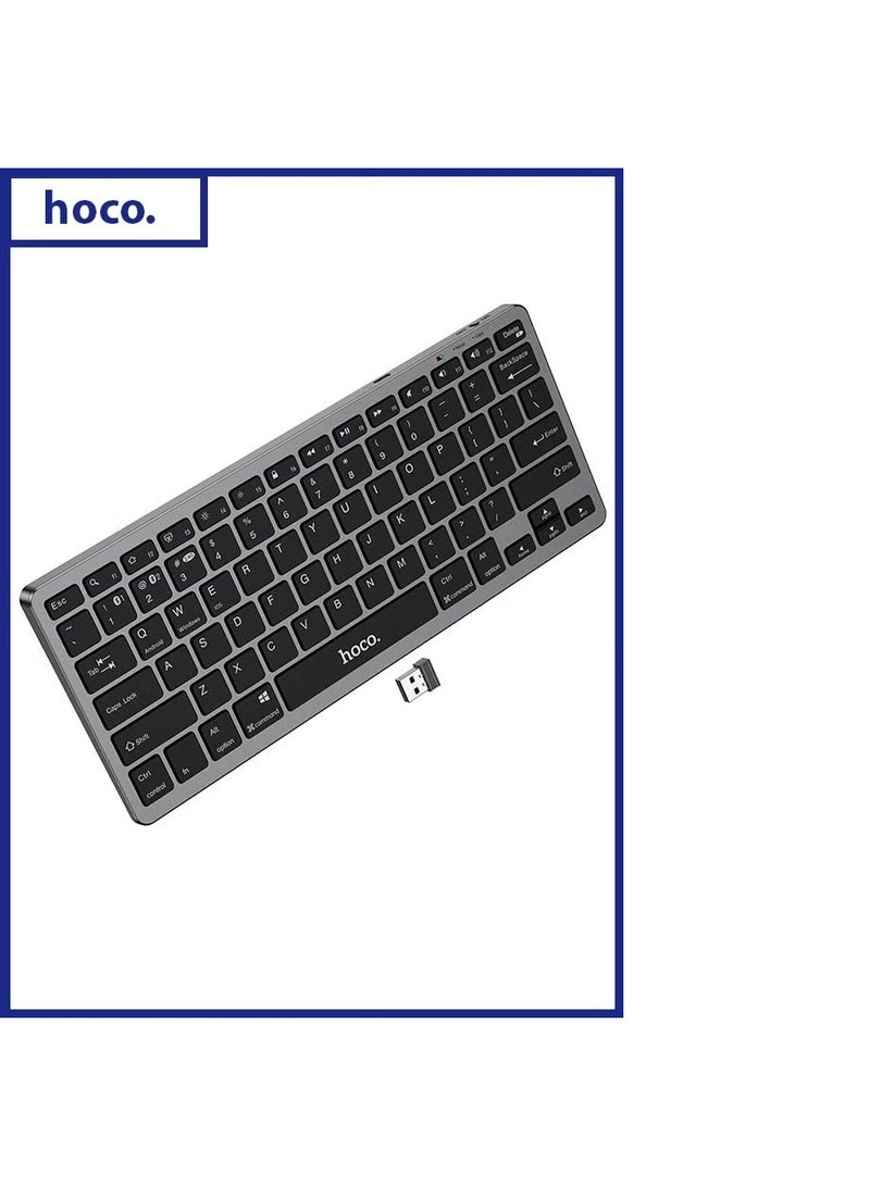 هوكو. لوحة مفاتيح لاسلكية ثنائية الوضع GM32 Wisdom - النسخة الإنجليزية، باللون الأسود - Image 2