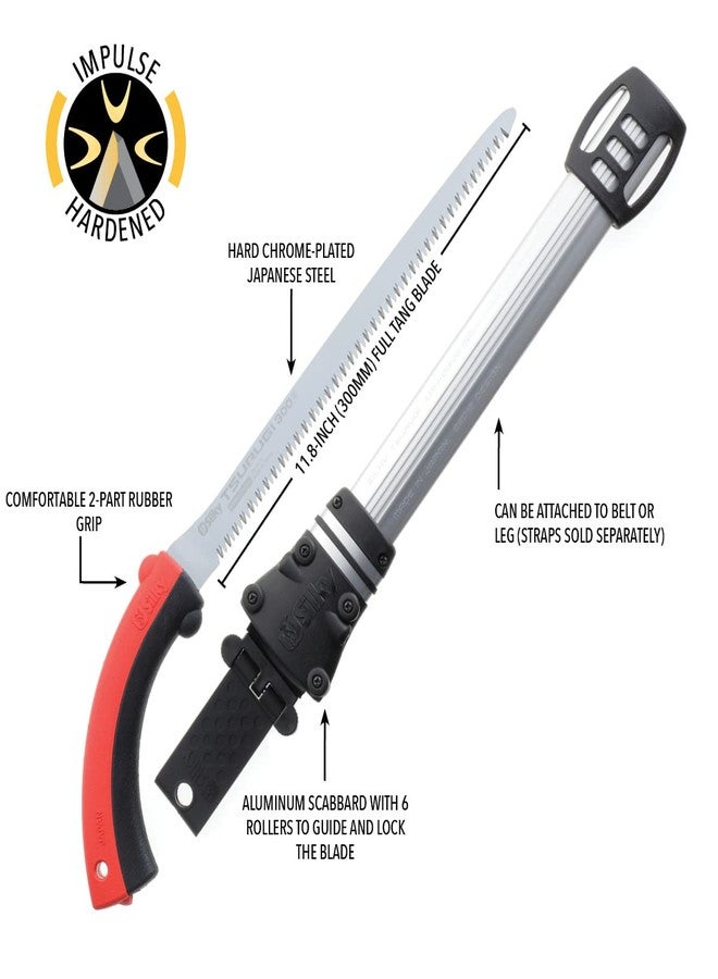 سيلكي منشار يدوي مستقيم من سلسلة Silky Professional Series TSURUGI بأسنان كبيرة 300 مم (450-30) - Image 3