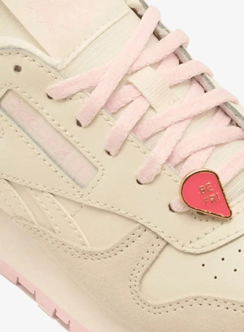 Reebok Chalk/Frosted Berry Reebok Classic Leather Kid's Shoes for Women | Best Price UAE