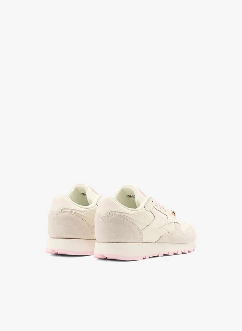 Reebok Chalk/Frosted Berry Reebok Classic Leather Kid's Shoes for Women | Best Price UAE