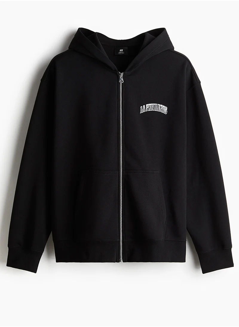 H&M Relaxed Fit Zip-Through Hoodie