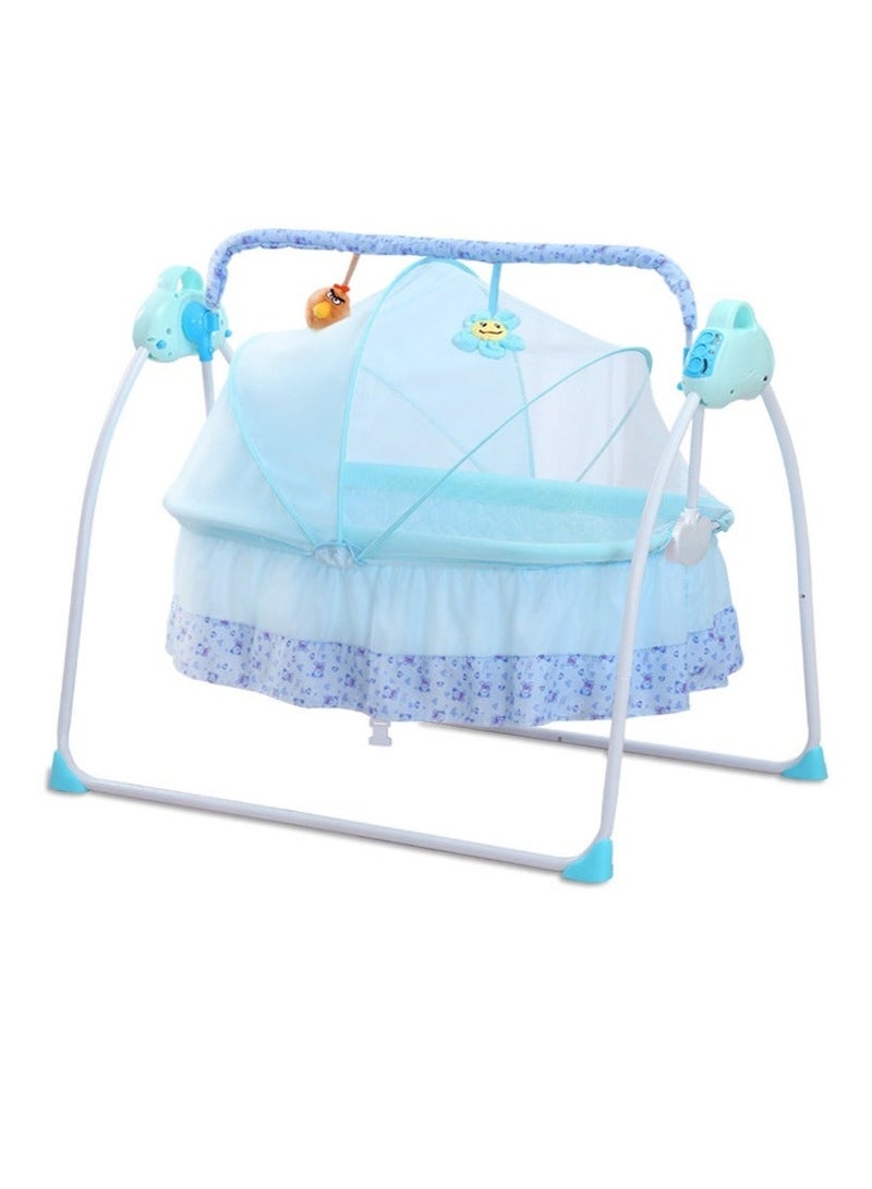 Arabest Electric Baby Crib Cradle, 0-18 MonthsInfant Bed Auto Swing with Music, 25KG/55LBS Capacity, Foldable Baby Bassinet - Image 5