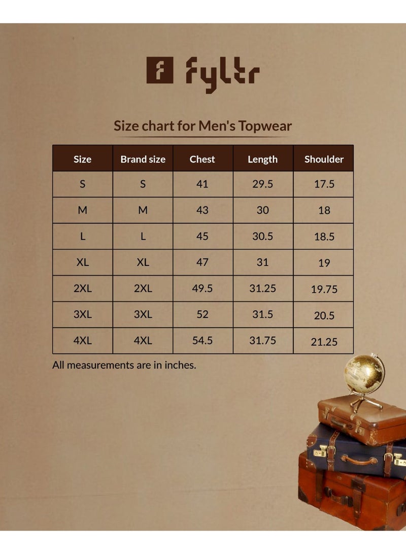 fyltr Men's Solid T-Shirt - Half Sleeve | Round Neck | 100% Cotton | Regular Fit T-Shirt (Pack of 2) - Image 5